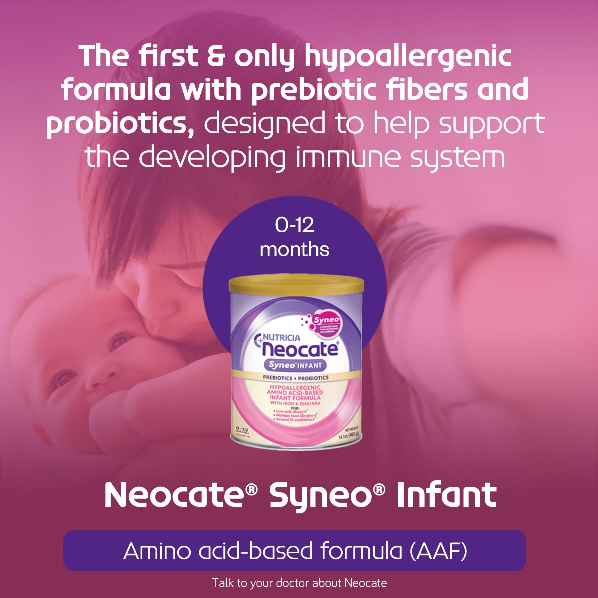 Foto 4 pulgar | Fórmula Para Bebés Neocate Syneo, Hipoalergénica Para Bebés, 414 Ml, Caja De 4 - Venta Internacional.