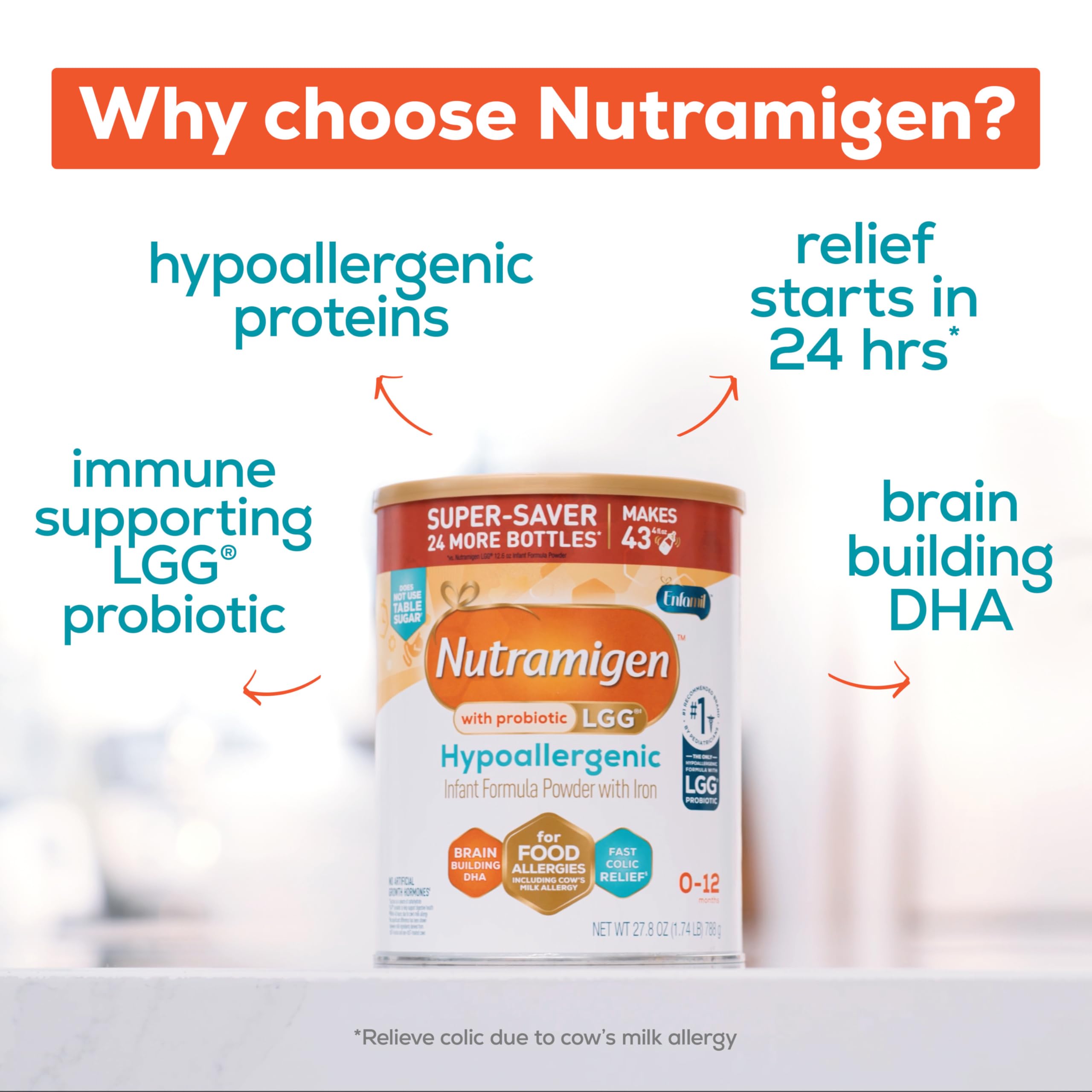 Foto 5 | Fórmula Para Bebés Enfamil Nutramigen Hipoalergénica, 780 Ml, Paquete De 4 - Venta Internacional.