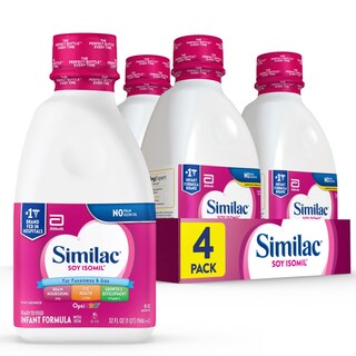 Foto 1 | Fórmula Infantil Similac Soy Isomil Con Hierro, Lista Para Alimentar, 1 Litro - Venta Internacional.