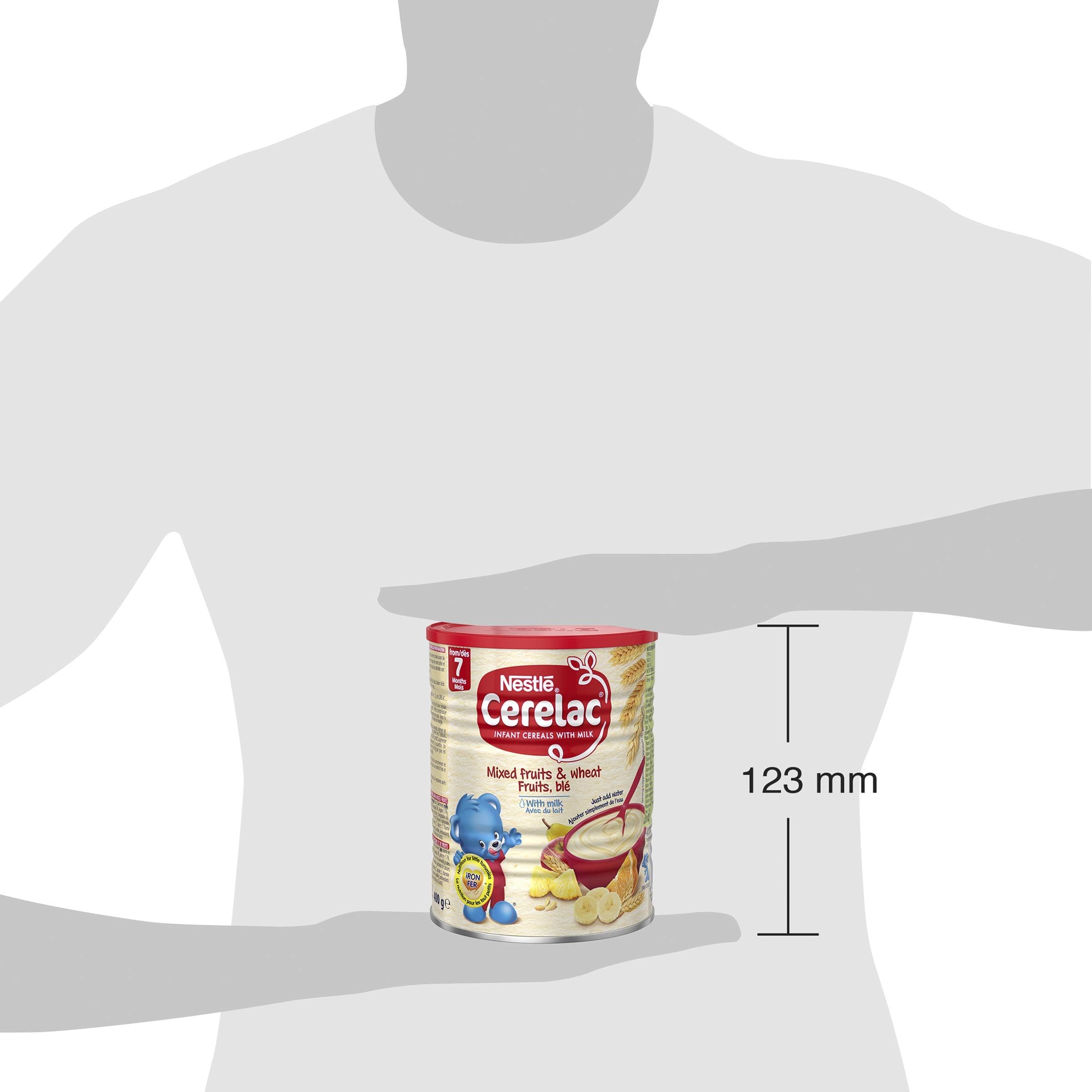 Foto 3 pulgar | Alimento Para Bebés Nestle Cerelac, Mezcla De Frutas Y Trigo Con Leche, 400 G, 4 Unidades - Venta Internacional.