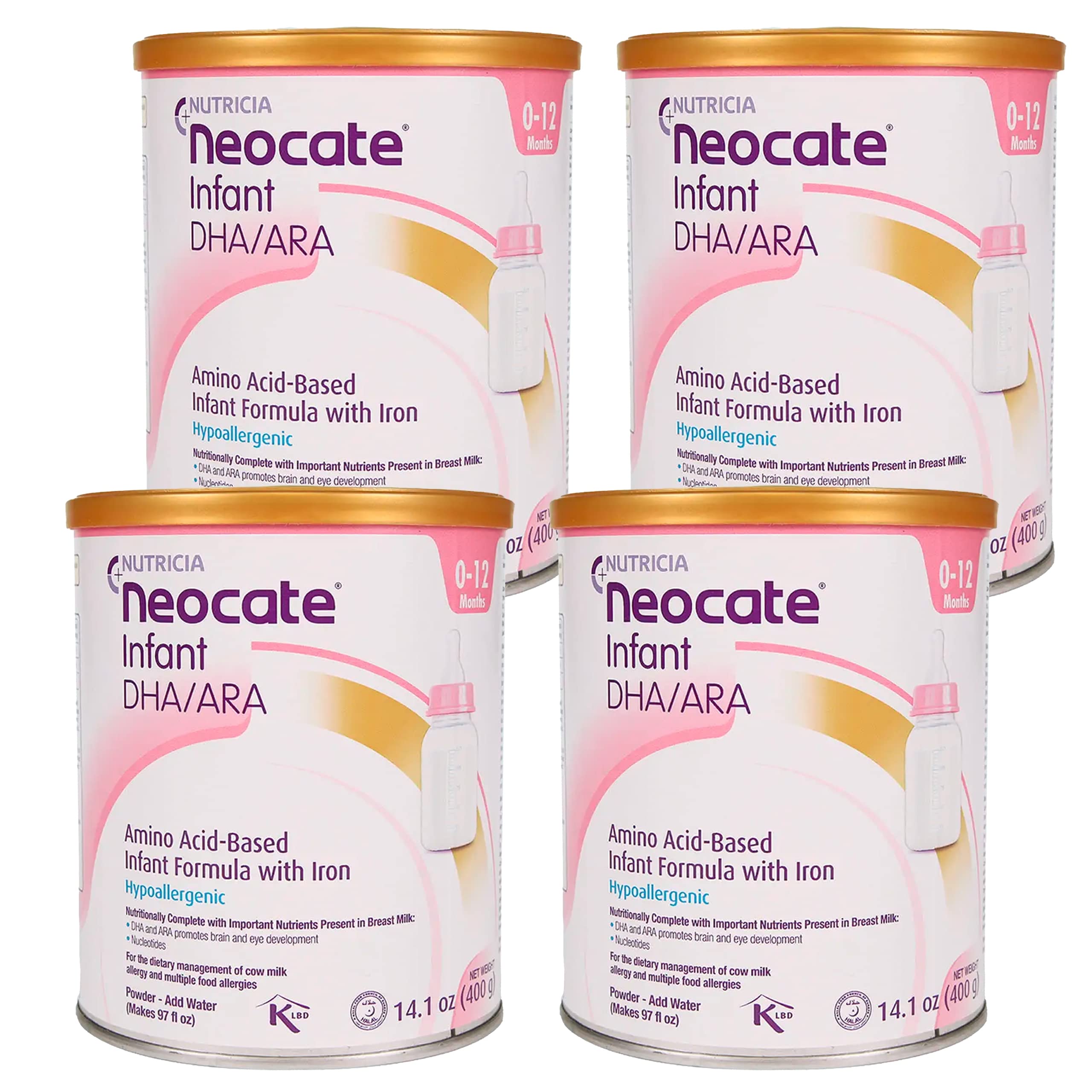Foto 2 pulgar | Fórmula Para Bebés Nutricia Neocate, Hipoalergénica, 414 Ml, 4 Unidades - Venta Internacional.