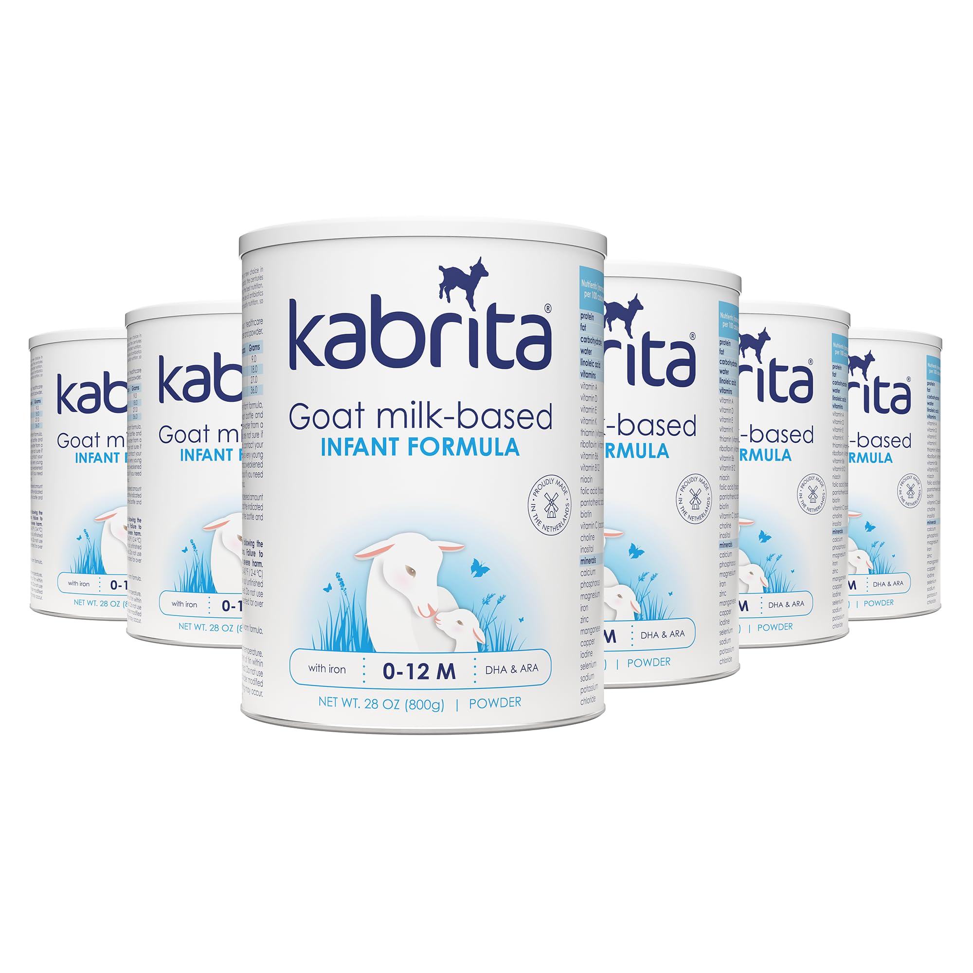 Foto 2 pulgar | Fórmula Infantil Kabrita A Base De Leche De Cabra 828 Ml, Paquete De 6, 0-12 Meses - Venta Internacional.