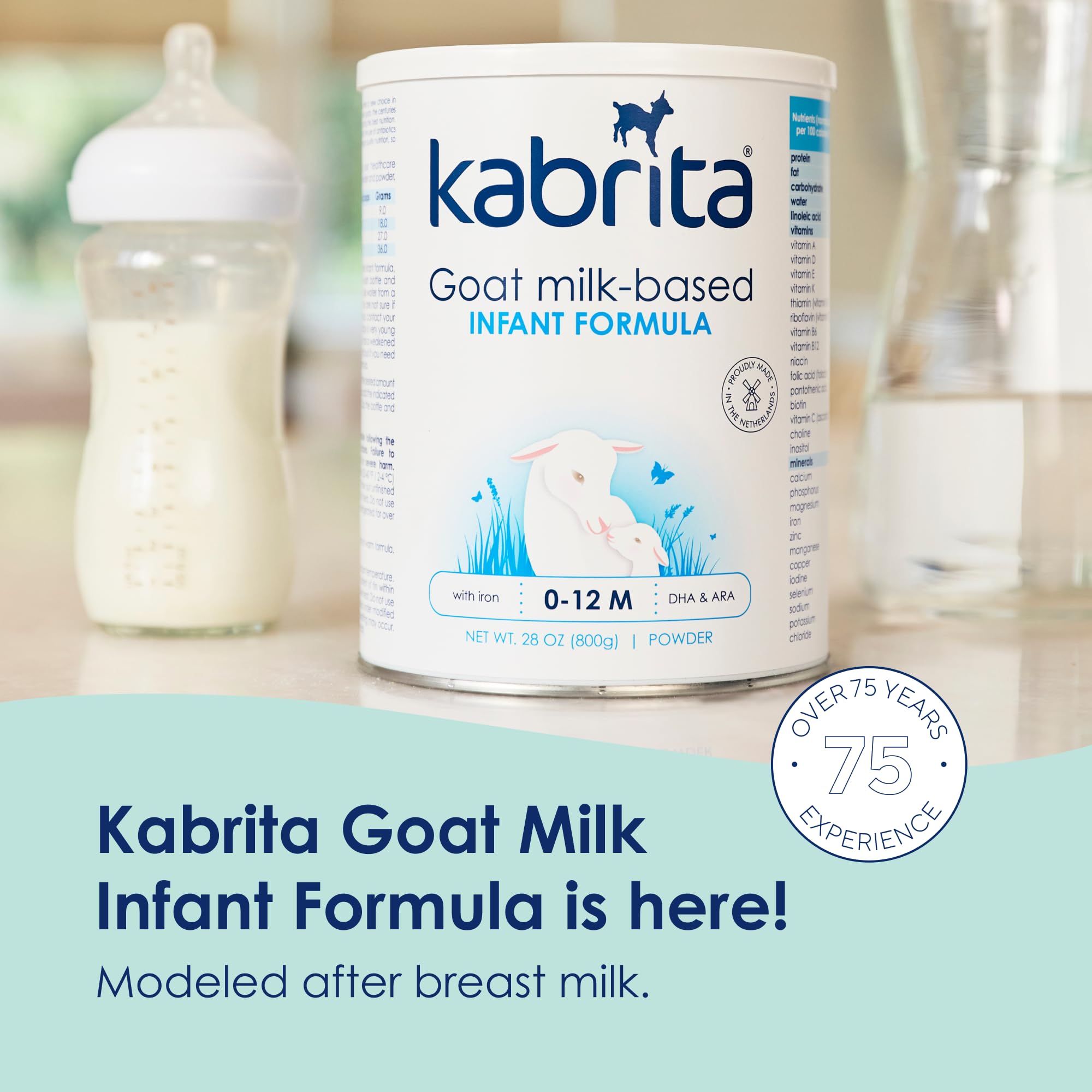 Foto 6 pulgar | Fórmula Infantil Kabrita A Base De Leche De Cabra 828 Ml, Paquete De 6, 0-12 Meses - Venta Internacional.