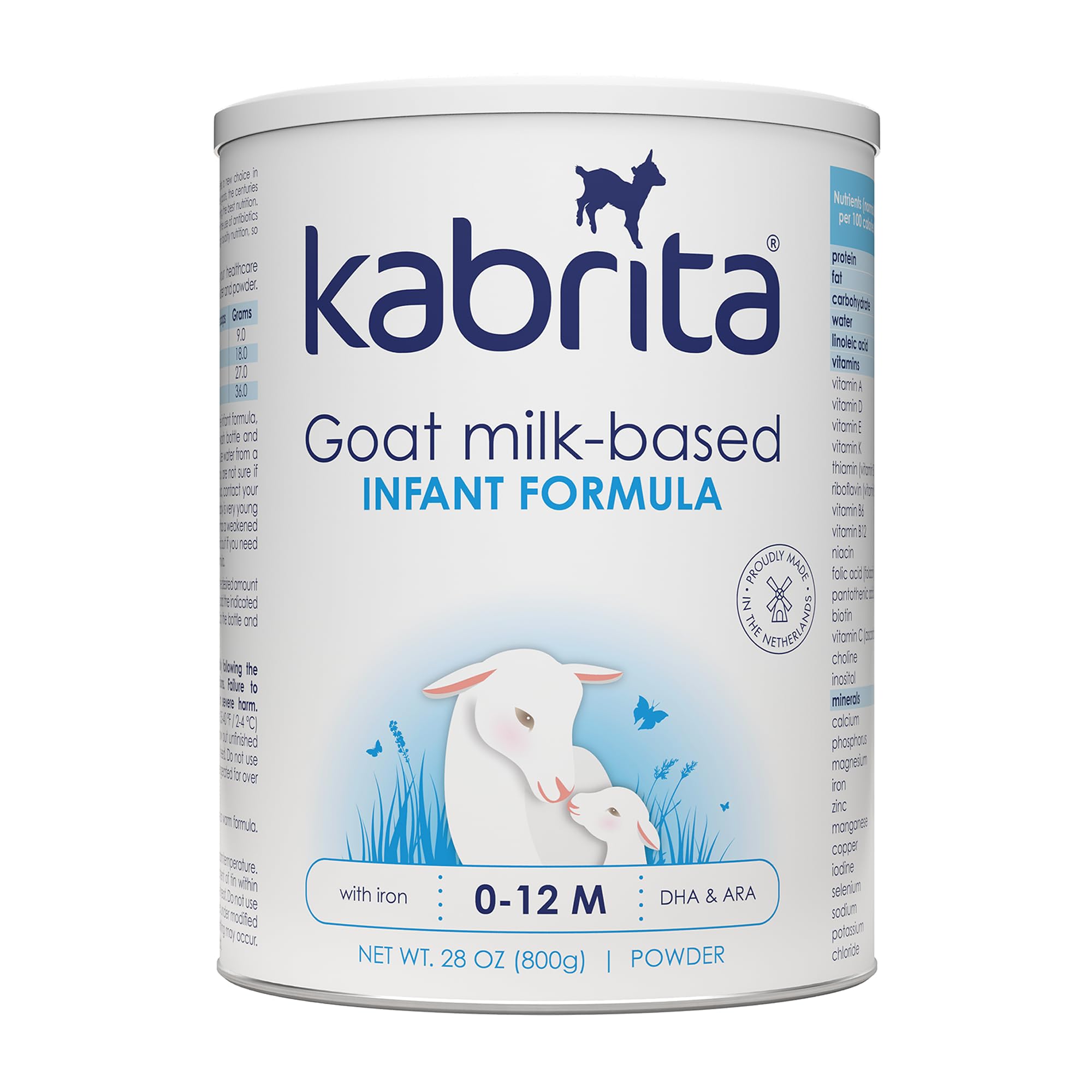 Foto 2 pulgar | Fórmula Infantil Kabrita Leche De Cabra 0-12 Meses 800 G - Venta Internacional.
