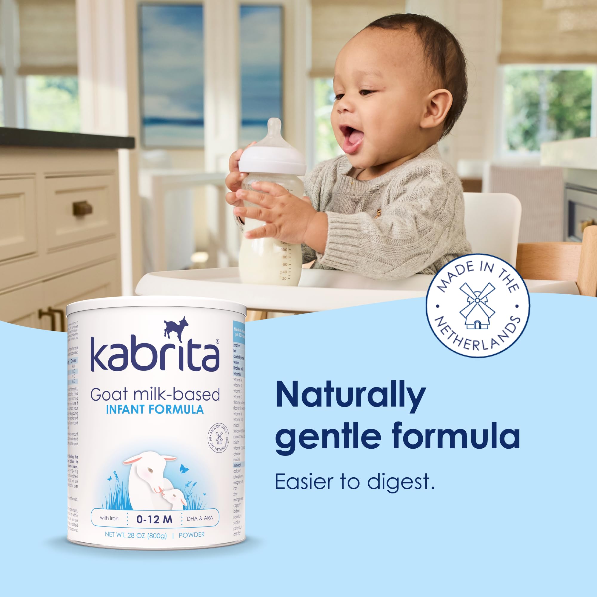 Foto 7 pulgar | Fórmula Infantil Kabrita Leche De Cabra 0-12 Meses 800 G - Venta Internacional.