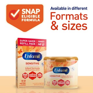 Foto 5 | Fórmula Para Bebés Enfamil Sensitive Con Dha, Hierro Y Prebióticos De 2,3 Kg - Venta Internacional.