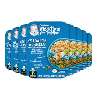 Foto 1 | Arroz Amarillo Gerber Para Niños Pequeños Con Pollo Y Verduras, 200 G - Venta Internacional.