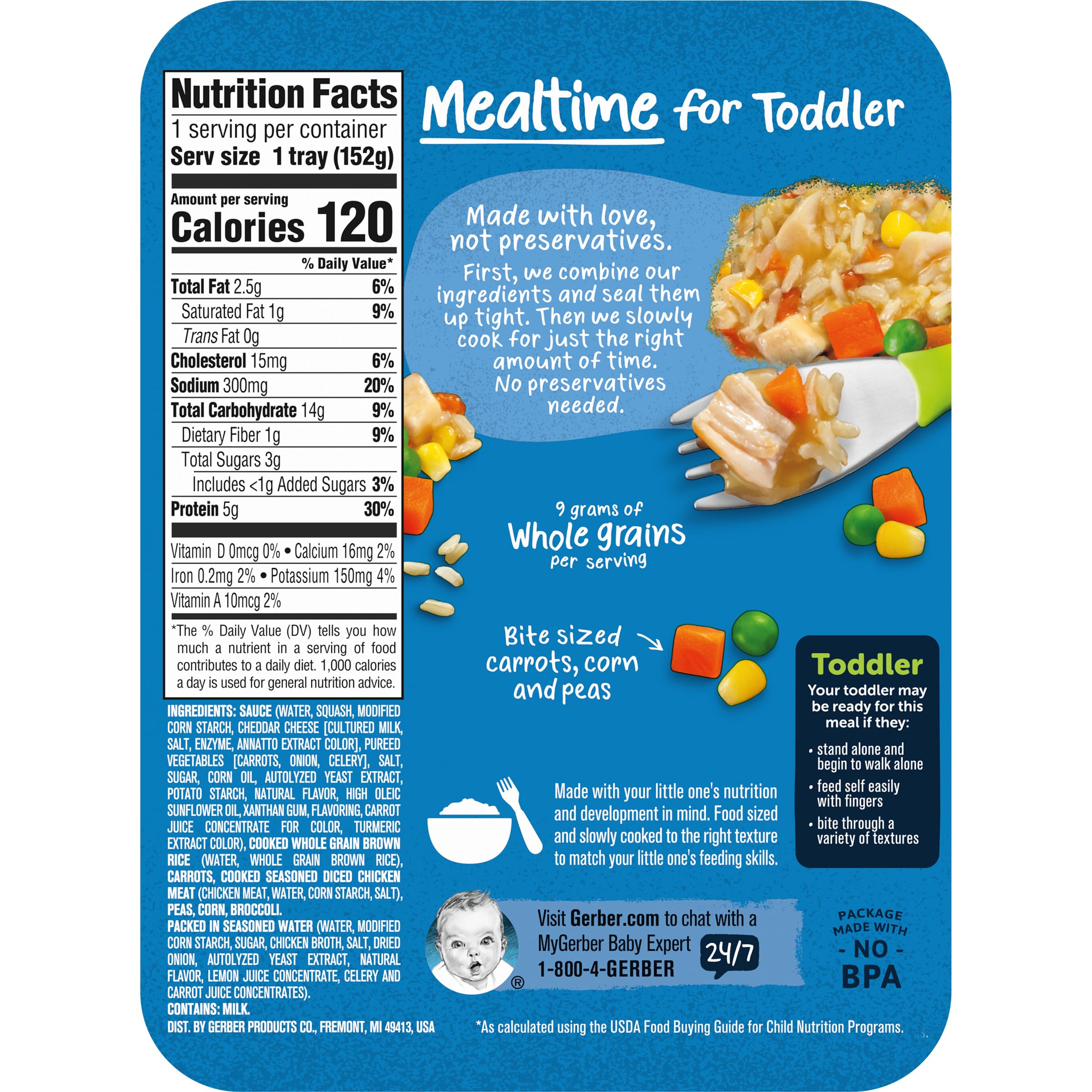 Foto 4 pulgar | Arroz Amarillo Gerber Para Niños Pequeños Con Pollo Y Verduras, 200 G - Venta Internacional.