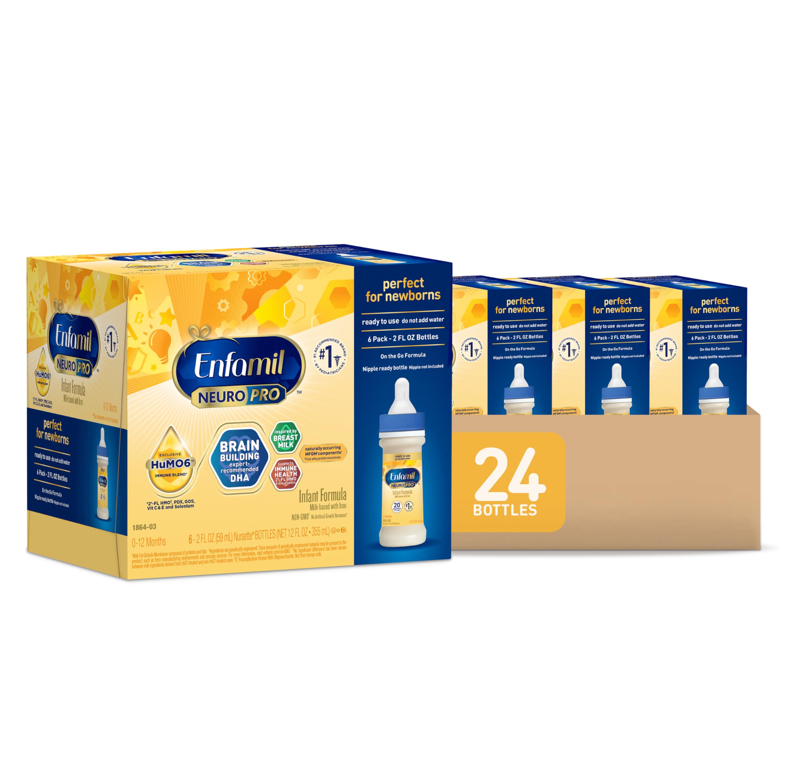 Foto 2 pulgar | Fórmula Para Bebés Enfamil Neuropro Liquid 60 Ml, Paquete De 6 (x4) - Venta Internacional.