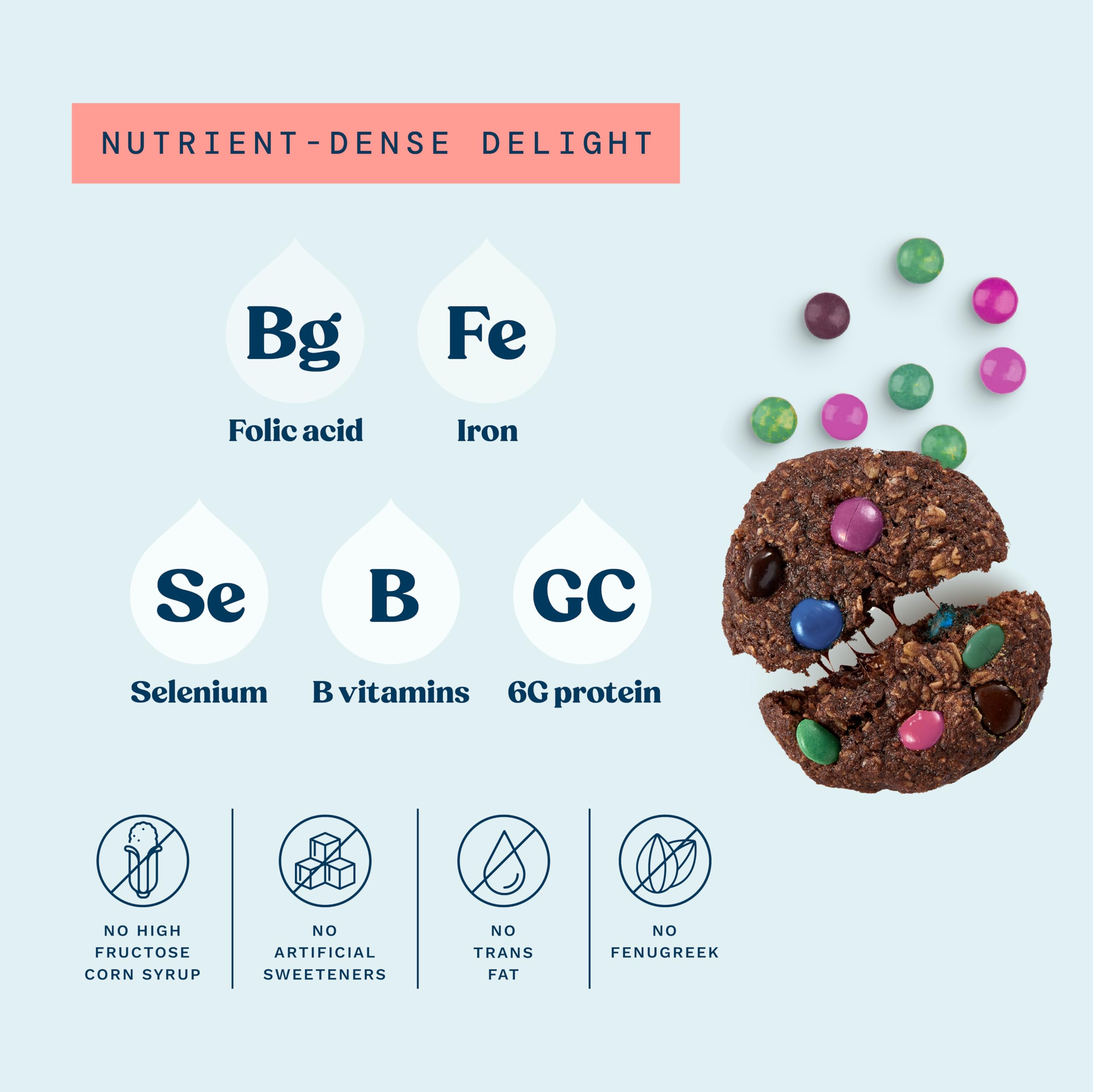 Foto 5 | Mezcla De Galletas Para Lactancia Mommy Knows Best  Avena  473 Ml  Arcoíris - Venta Internacional.