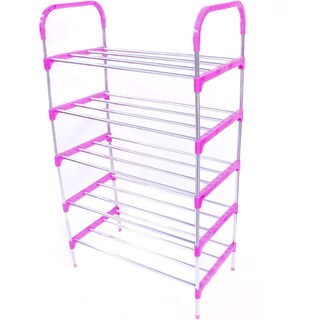 Foto 2 | Zapatera Práctica de 5 Niveles con Organizador Rack and Pack Rosa
