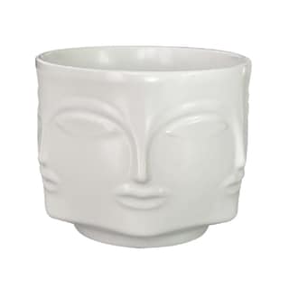 Foto 1 | Macetero Ilios Innova Minimalista con Forma de Rostro Blanco
