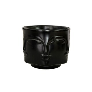 Foto 1 | Macetero Ilios Innova Minimalista con Forma de Rostro Negro