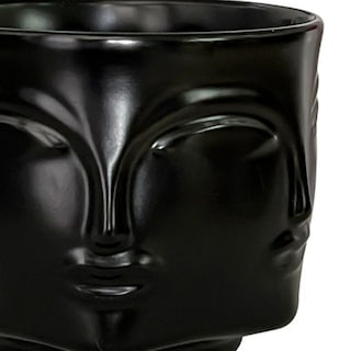 Foto 6 | Macetero Ilios Innova Minimalista con Forma de Rostro Negro