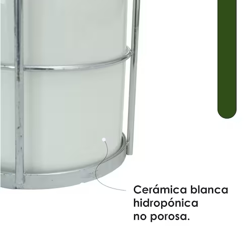 Foto 5 pulgar | Macetero de Cerámica con Asa de Hierro LY0838