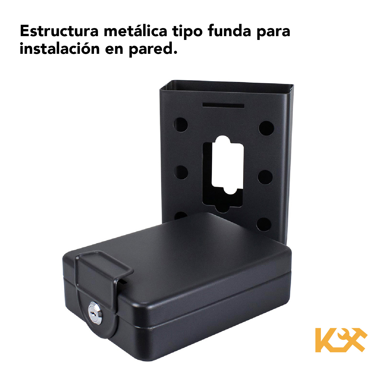 Foto 5 pulgar | Caja de Seguridad para Embutir de Llave para Valor 20 cm color Negro