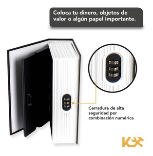 Foto 4 | Caja de Seguridad Forma de Libro 24 cm con Combinación