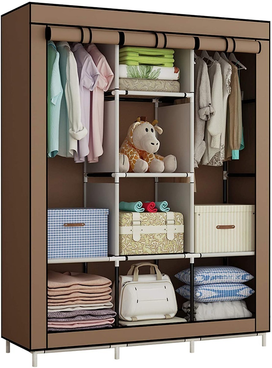 Armario Grande Guardarropa Closet Armable Organizador para Recamara Color Marrón