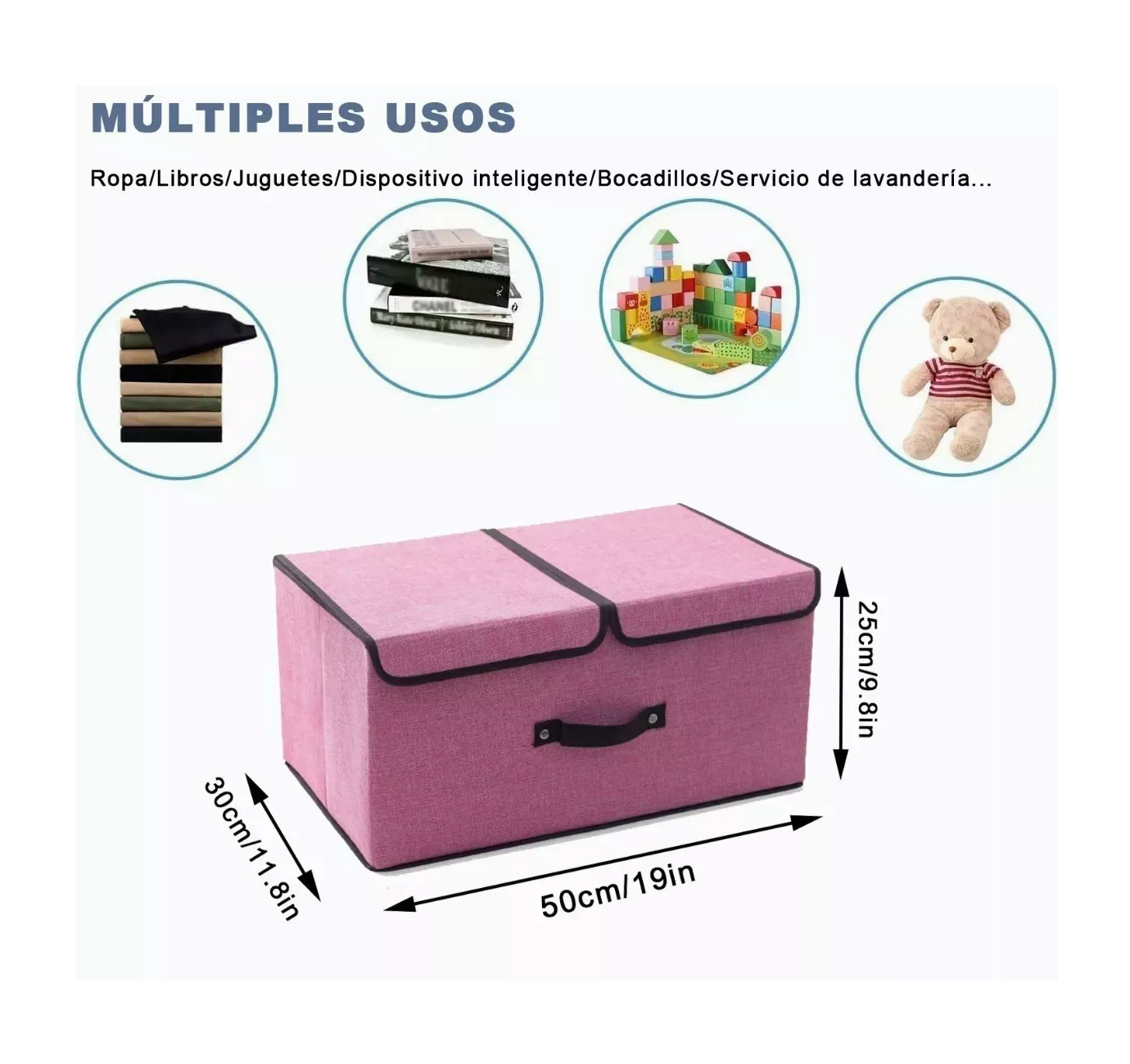 Foto 5 pulgar | Caja de Almacenamiento de Ropa Belug color Rosa