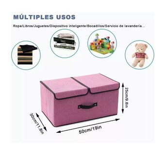 Foto 4 | Caja de Almacenamiento de Ropa Belug color Rosa