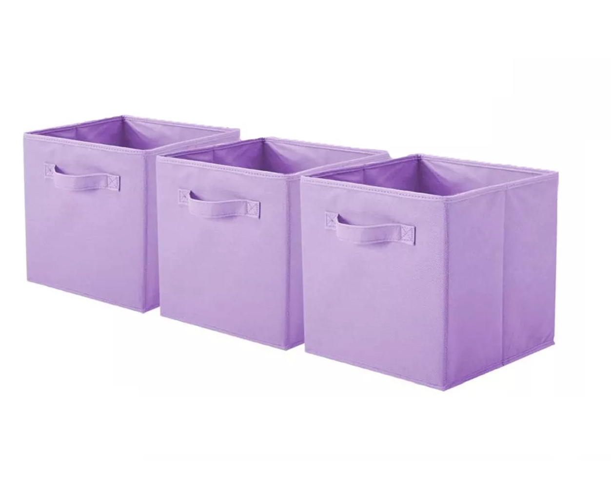 Cajas de Almacenamiento Belug  3 Piezas color Violeta