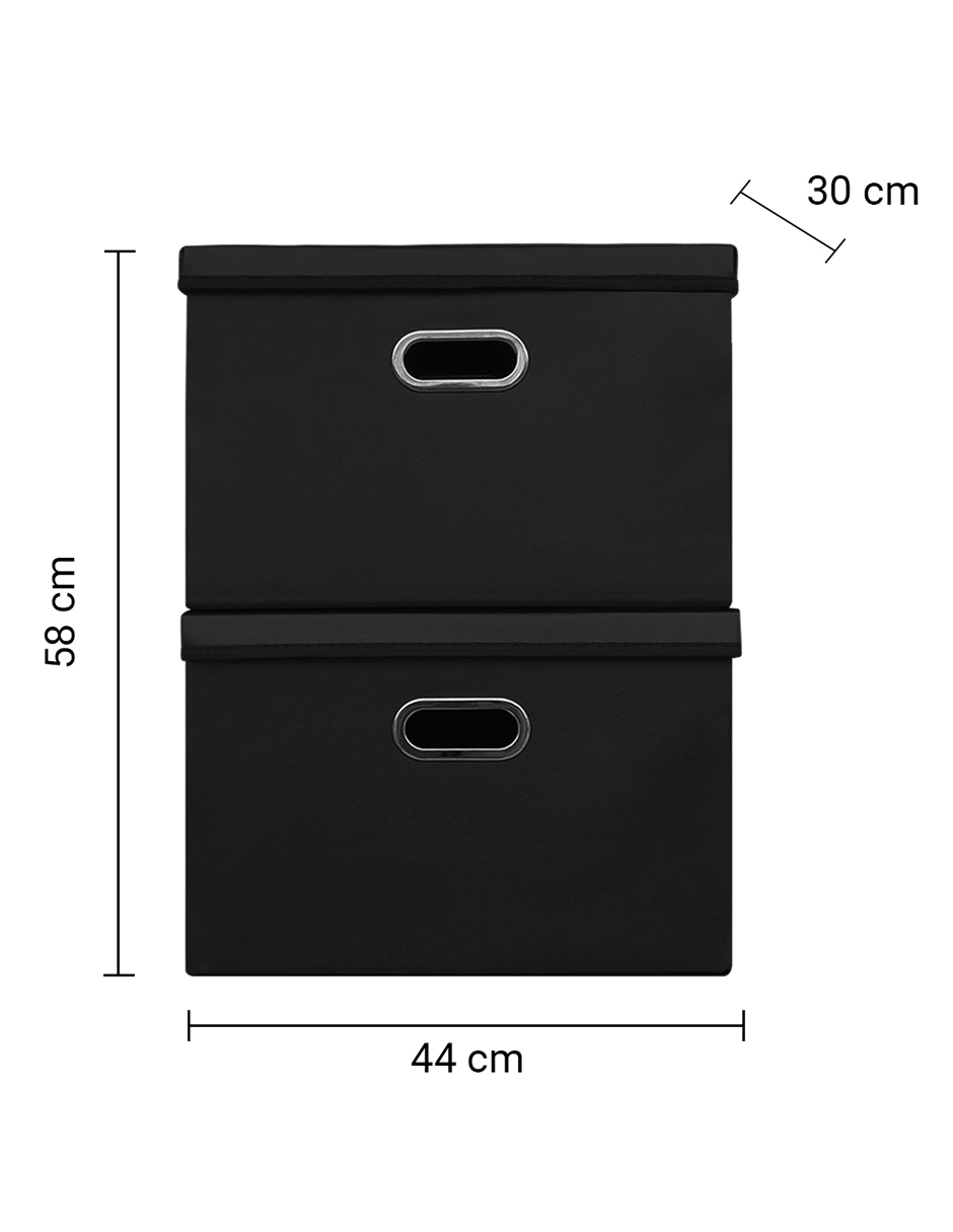 Foto 4 pulgar | Cajas de Almacenamiento Plegable Ag Box Tipo Piel color Negro