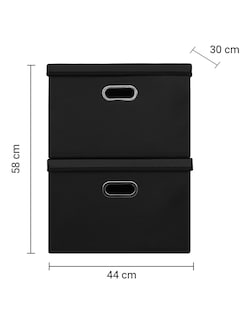 Foto 3 | Cajas de Almacenamiento Plegable Ag Box Tipo Piel color Negro