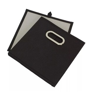 Foto 2 | Caja Almacenamiento Organizadoras Belug Plegables 4 Piezas color Negro