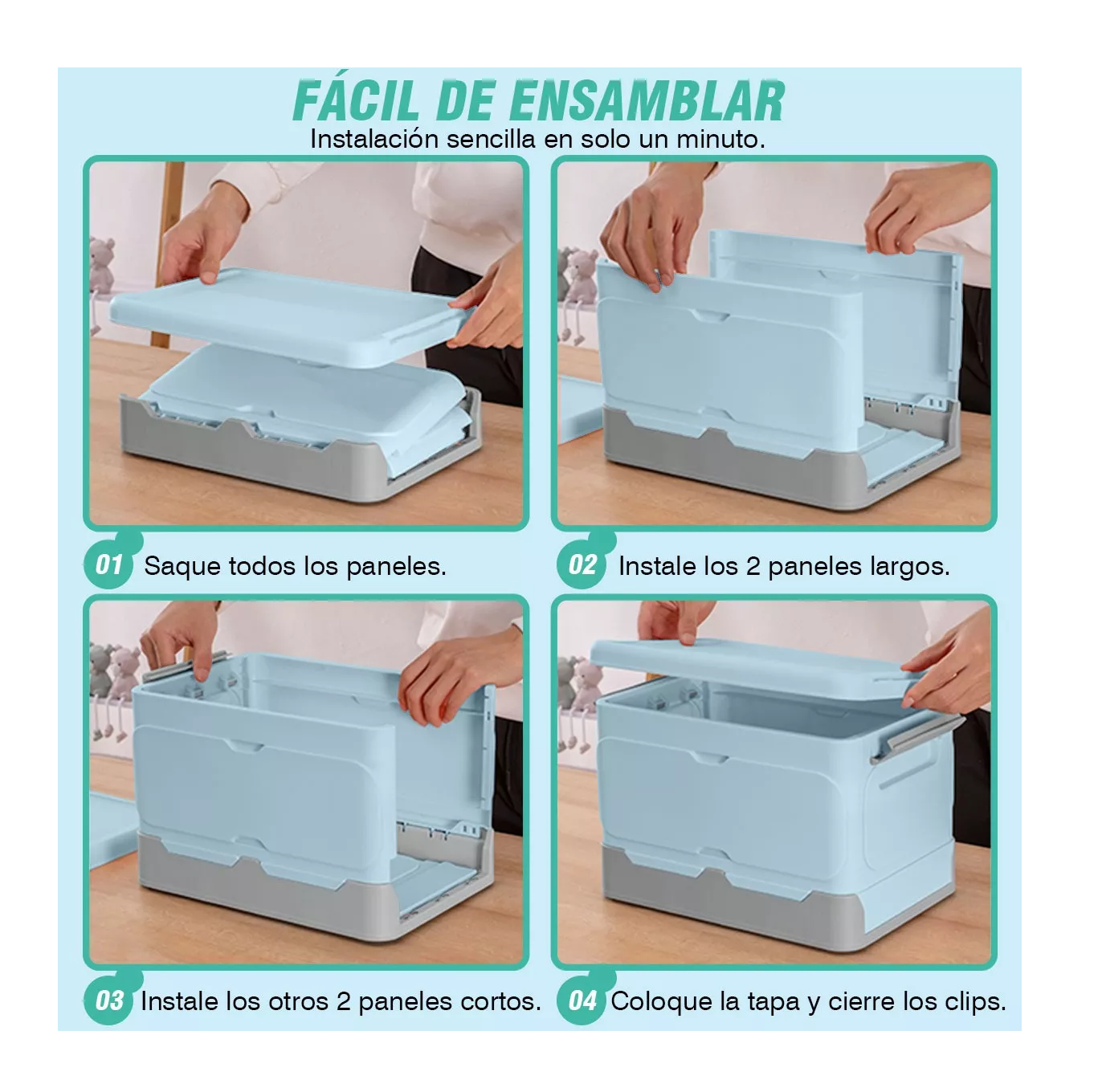 Foto 7 pulgar | Caja de Almacenamiento Belug Plegable 2 Piezas