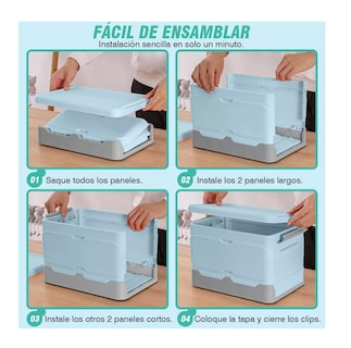 Foto 6 | Caja de Almacenamiento Belug Plegable 2 Piezas