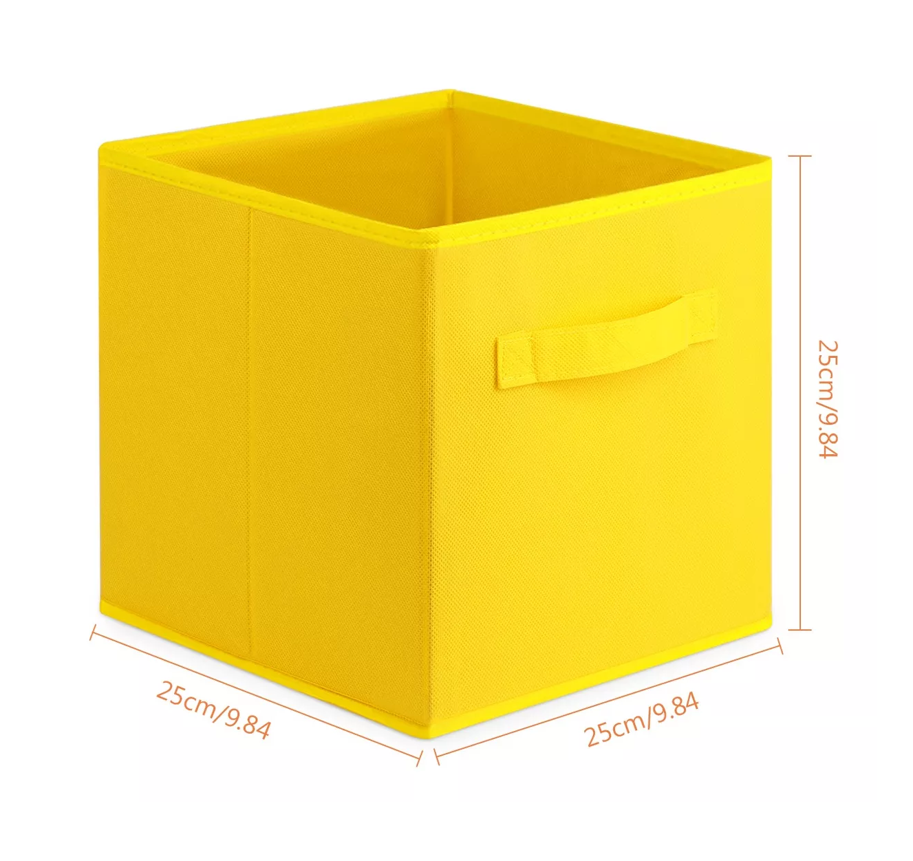 Foto 5 | Caja De Almacenamiento de Ropa Plegable Juego De 4 color Amarillo