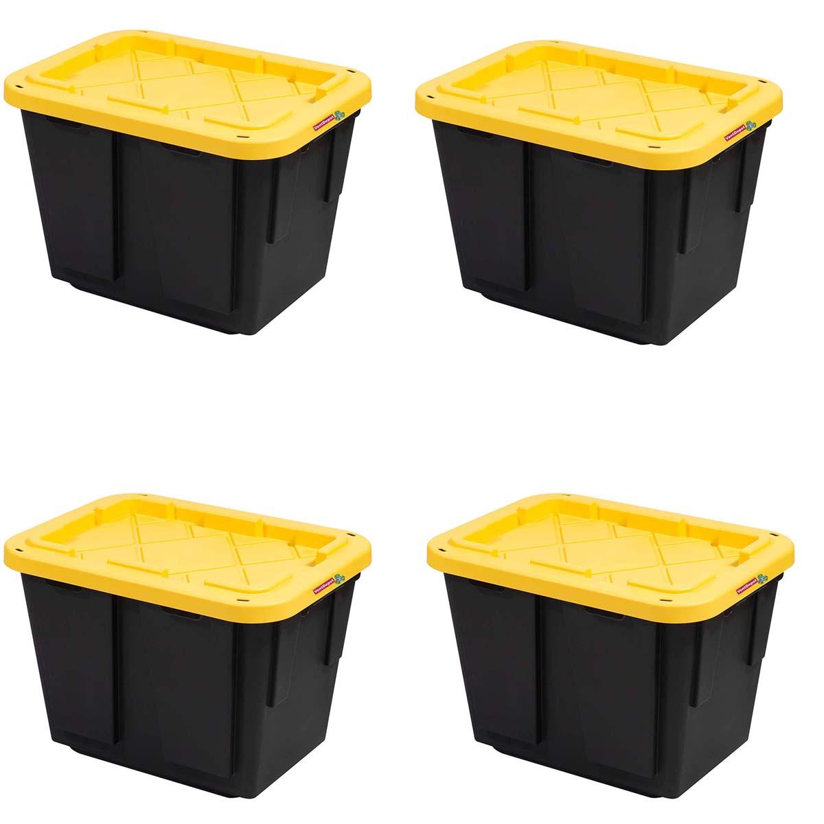 Foto 2 pulgar | Cajas de Plástico Ventdepot Mxoxx-004 4 Piezas Negro