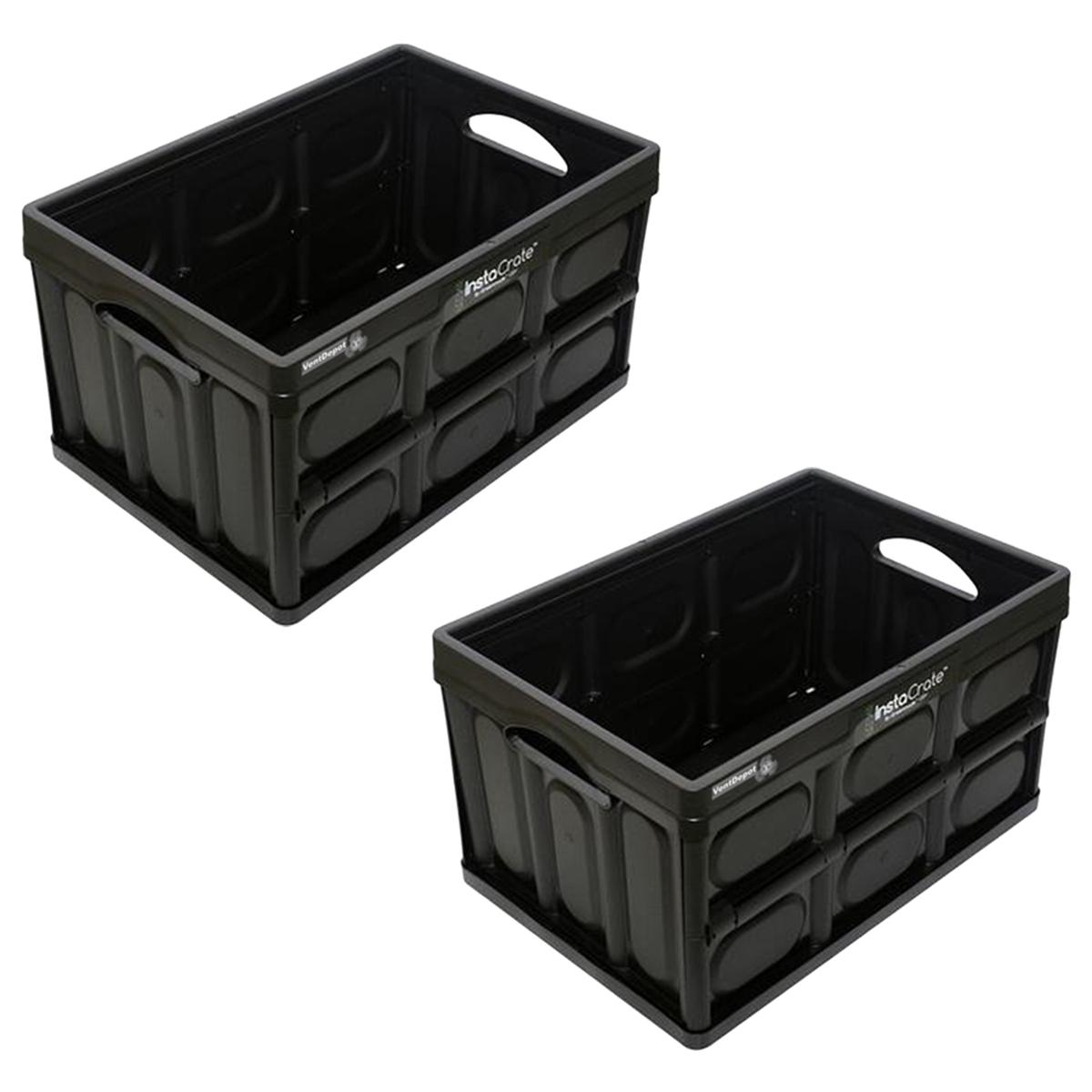 Caja Plegable Organizadora Ventdepot 2 Piezas Negro