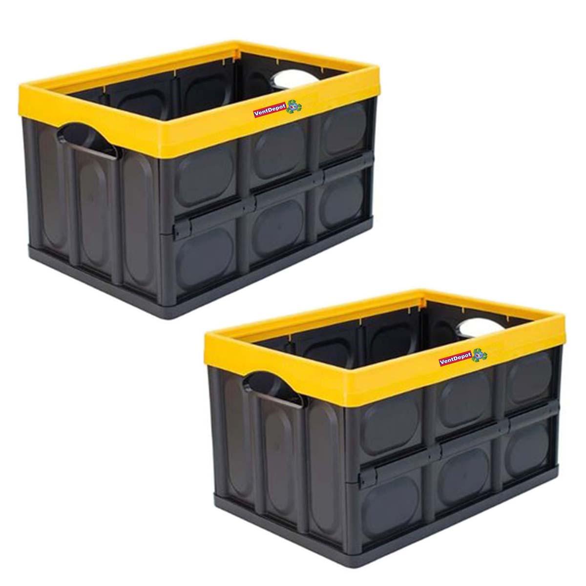 Caja Plegable Ventdepot Mxicx-002 2 Piezas Negro