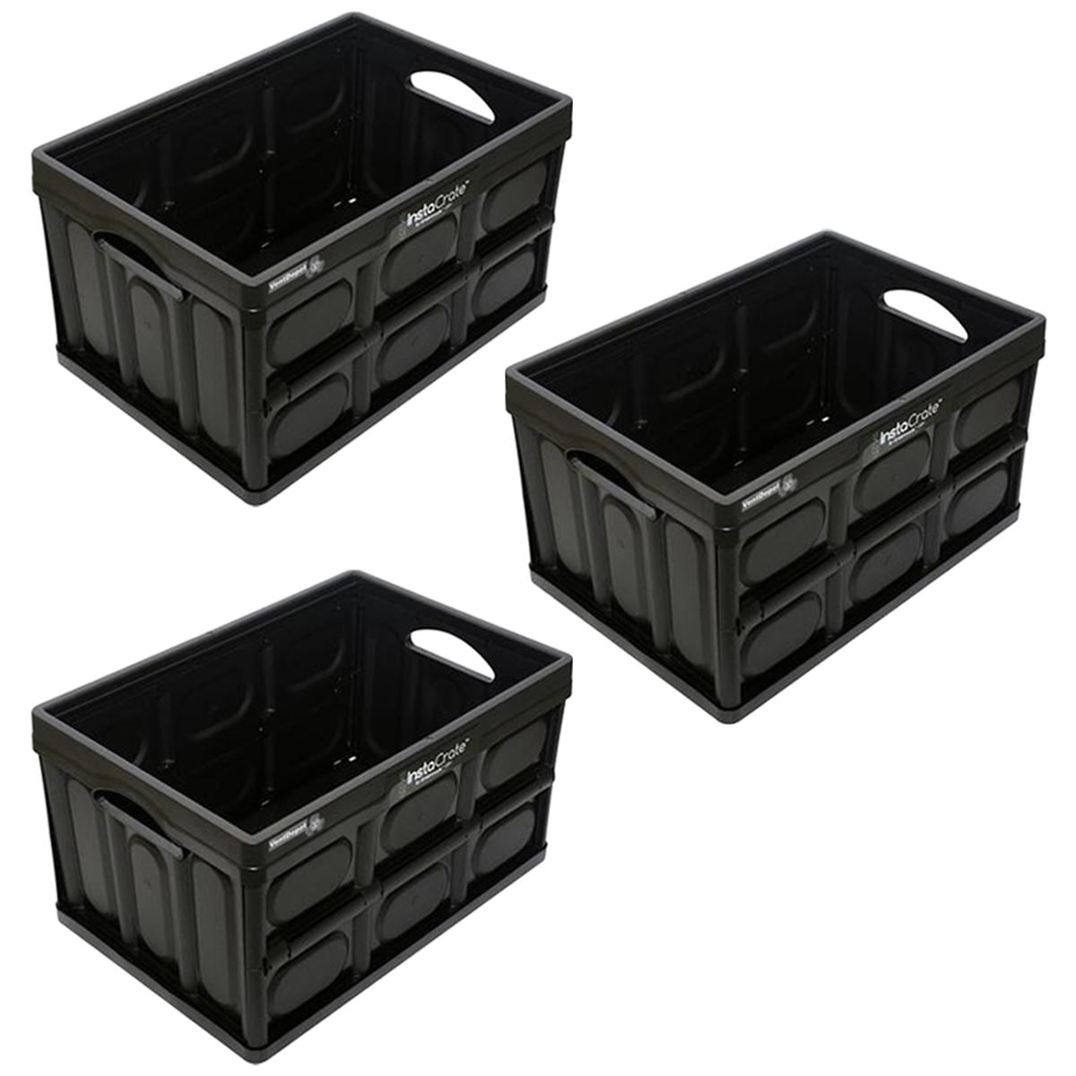 Caja Plegable d Almacenamiento Ventdepot 3 Piezas Negro $967