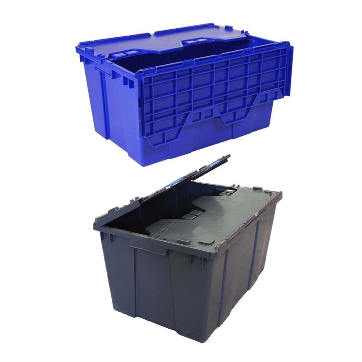 Foto 2 | Caja de Plástico Apilable VentDepot Mxxor-010 Azul 4 Piezas