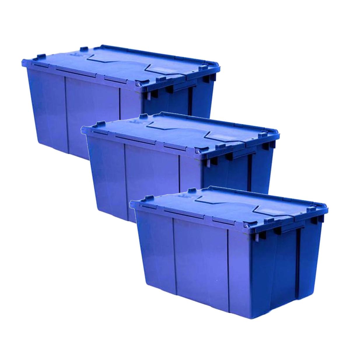 Caja de Almacenamiento Ventdepot color Azul 3 Piezas