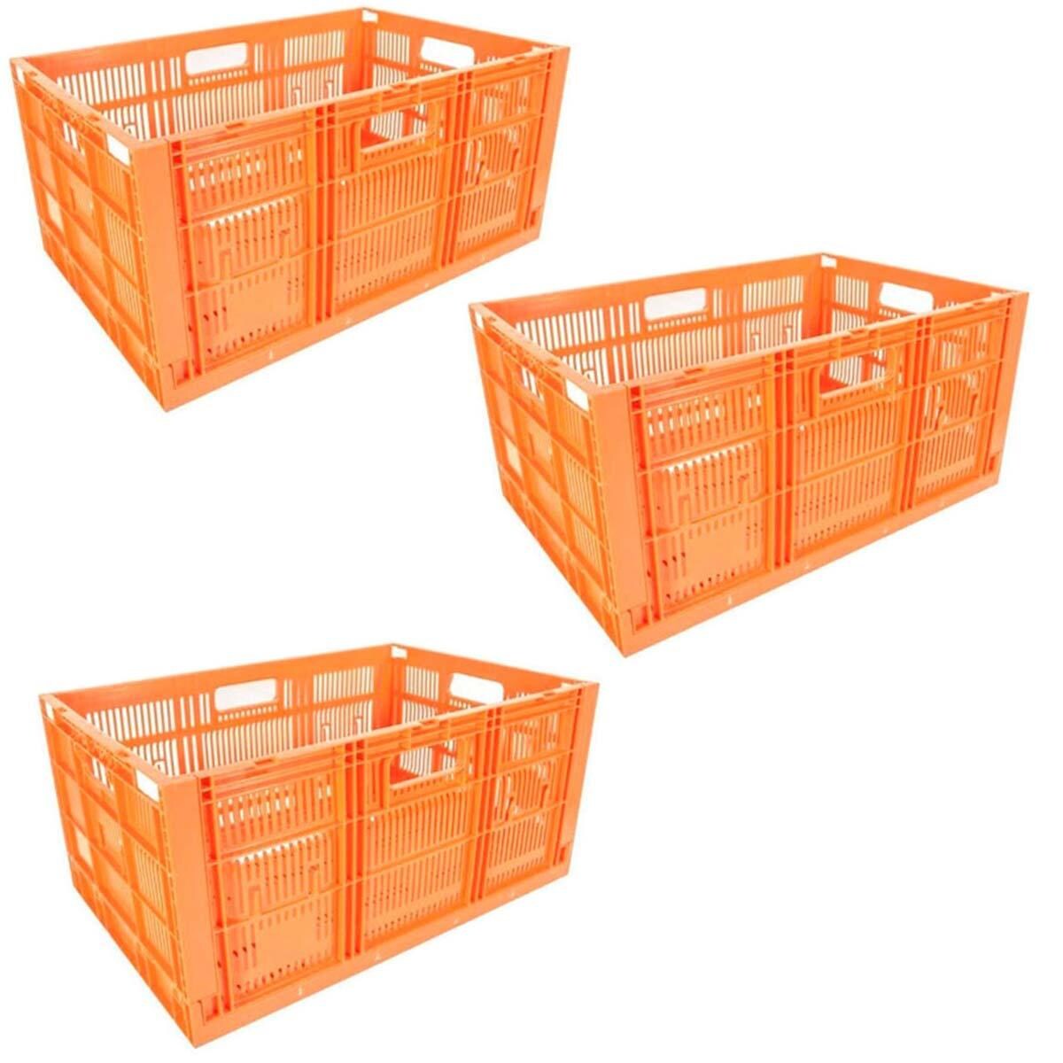 Caja de Almacenamiento Ventdepot color Naranja 3 Piezas $1,391