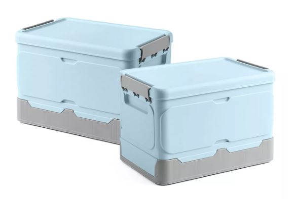 Caja  De Almacenamiento Plegable De Plástico 2pzs