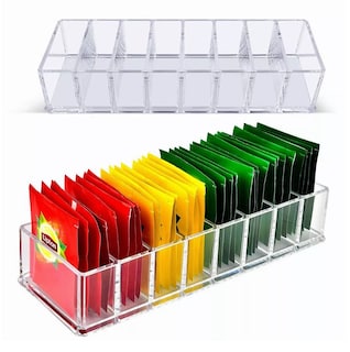 Foto 3 | Organizador de Bolsas de Té Transparente con 8 Divisiones