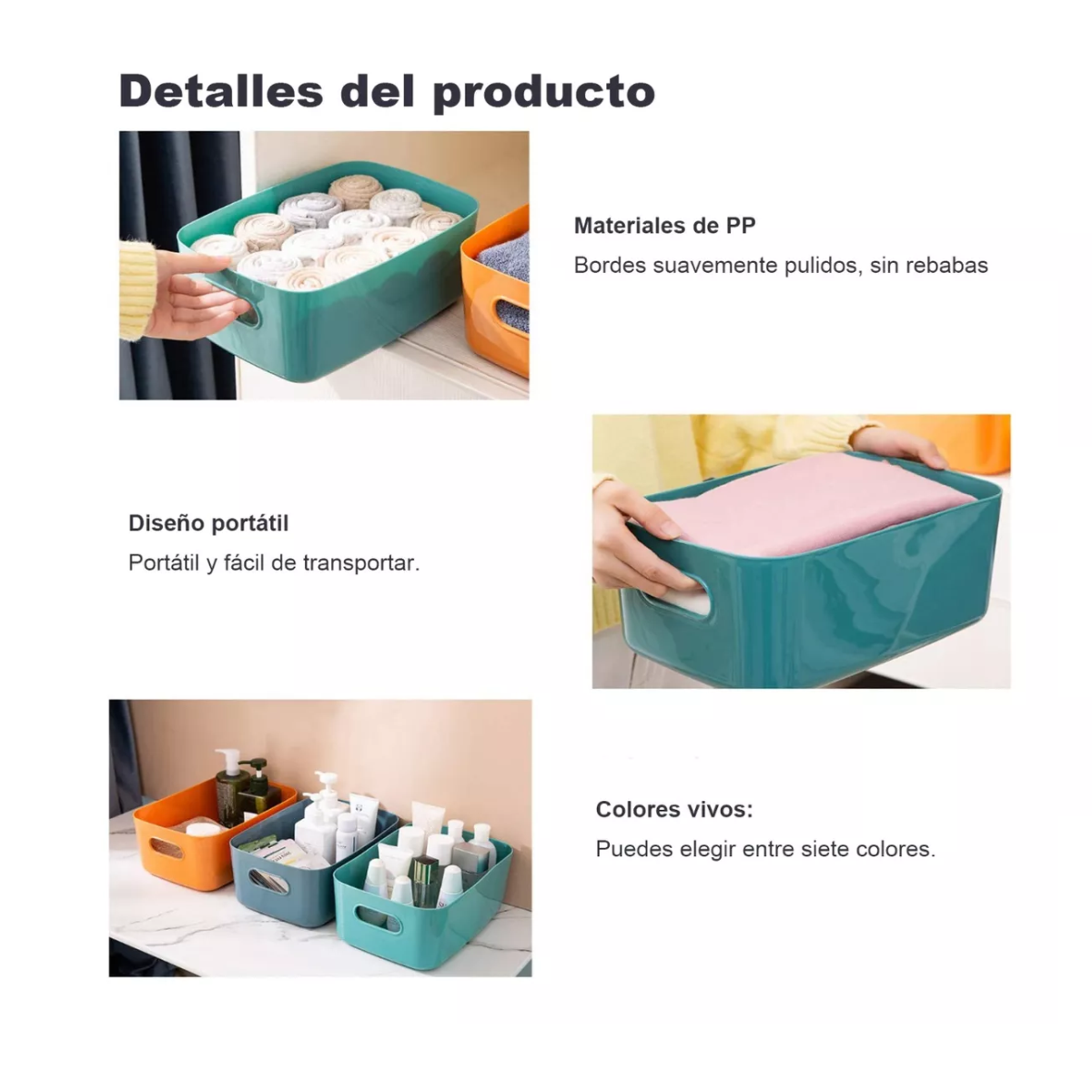 Foto 4 pulgar | Caja de Almacenamiento para Cosméticos y Papelería Lab.G Multicolores 12 Piezas