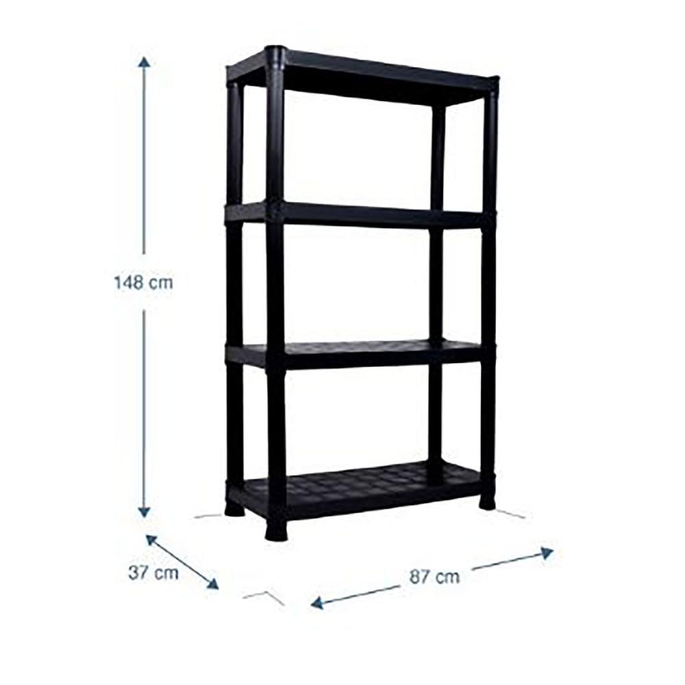 Foto 3 | Organizador Plástico 4 Niveles Resistente Negro