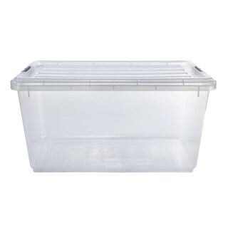 Foto 2 | Caja Plástico Organizadora Almacenamiento Tapa Broche