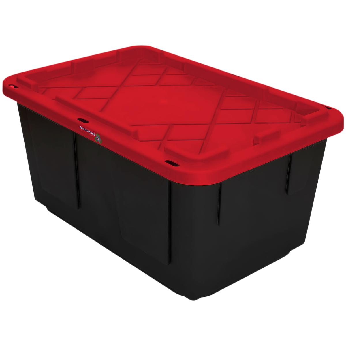 Foto 4 pulgar | Contenedores Ventdepot Mxoxr-001 1pieza Negro Y Rojo