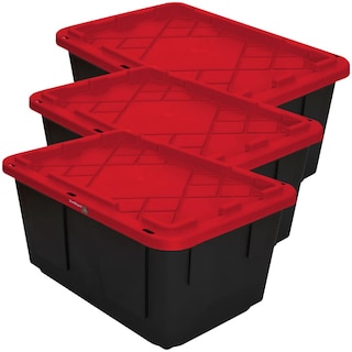 Foto 1 | Contenedores Amplio Espacio Ventdepot Mxoxr-003 3piezas Negro Y Rojo