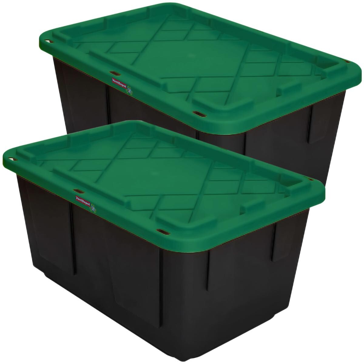Caja De Plástico Ventdepot Mxbog-002 2piezas Negro Y Verde