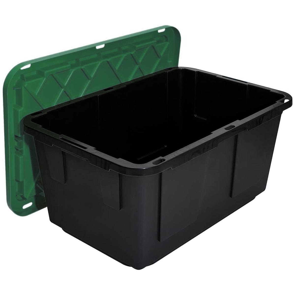 Foto 3 pulgar | Caja De Plástico Almacenamiento Ventdepot Mxbog-004 4piezas Negro Y Verde