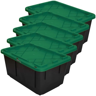 Foto 3 | Caja Apilable Ventdepot Mxbog-005 5piezas Negro Y Verde