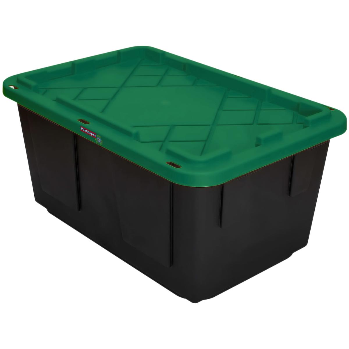 Foto 1 | Caja de Plástico Resistente Ventdepot Mxbog-006 Negro Y Verde