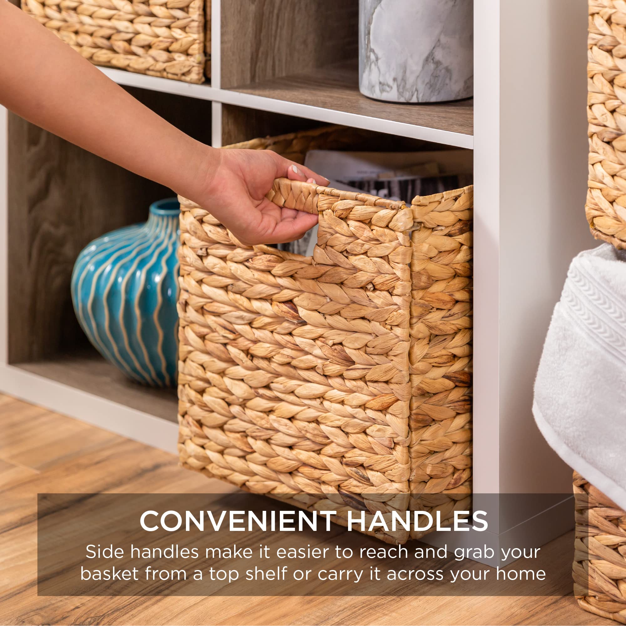 Foto 6 | Cestas de Almacenamiento Best Choice Products Hyacinth 30 x 30 cm Juego de 5 - Venta Internacional